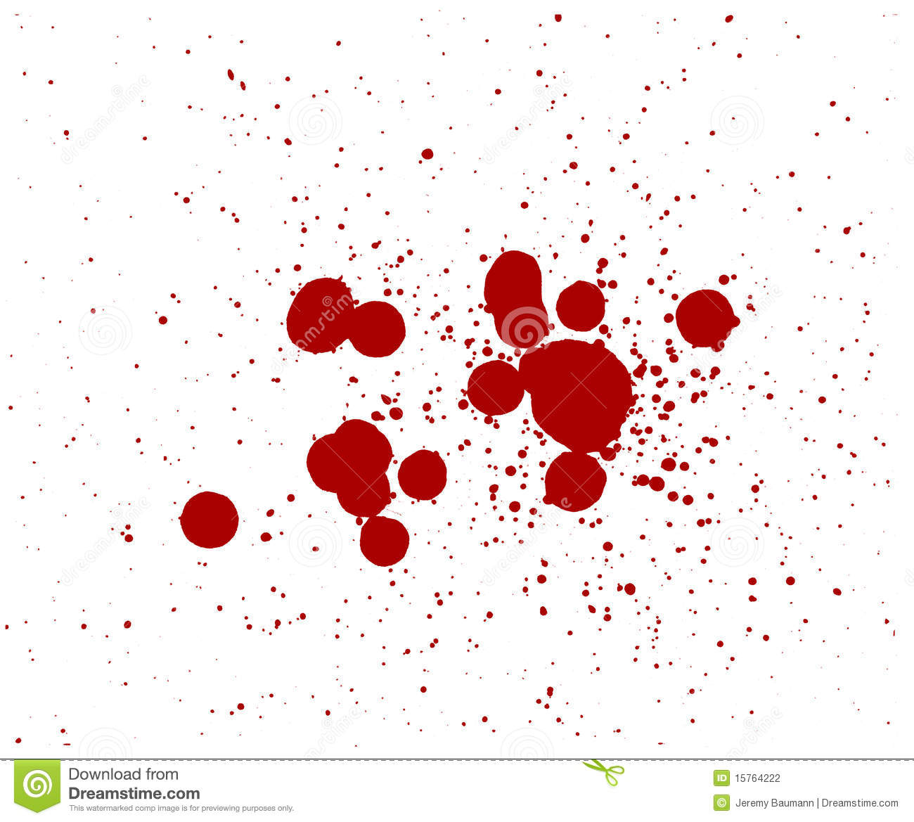 Vector Looking Blood Drops With A White Background 