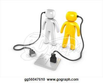       3d Image Conceptual People Energized  Stock Clipart Gg56047610