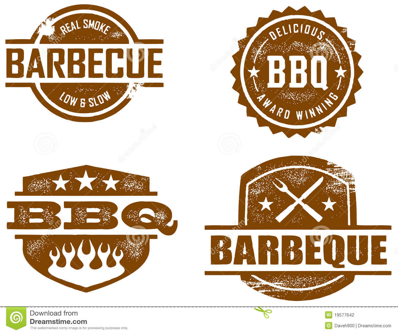 Bbq Stamps Stock Photography   Image  19577642