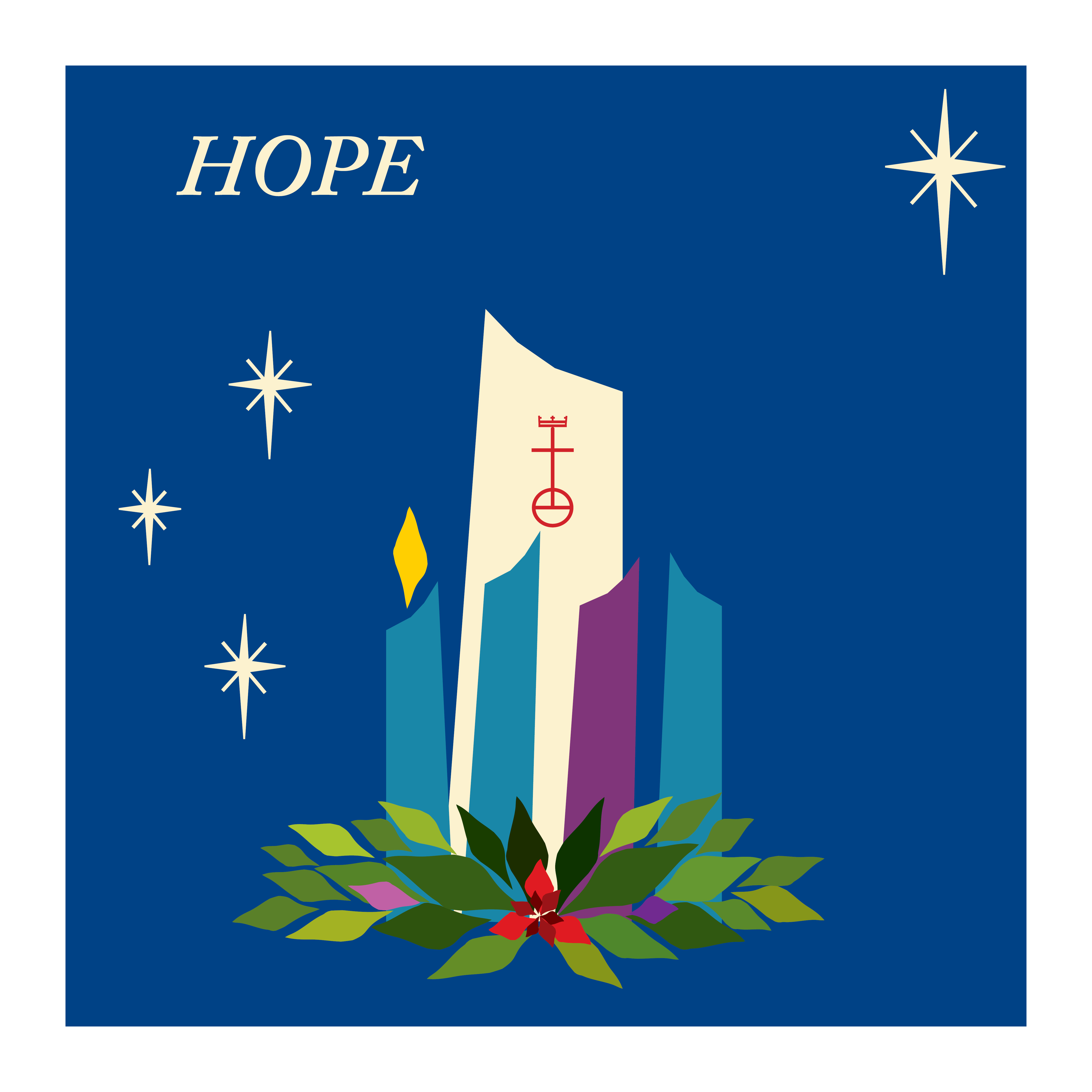 Candle Litany Advent One  Hope An Unexpected Message Is Delivered