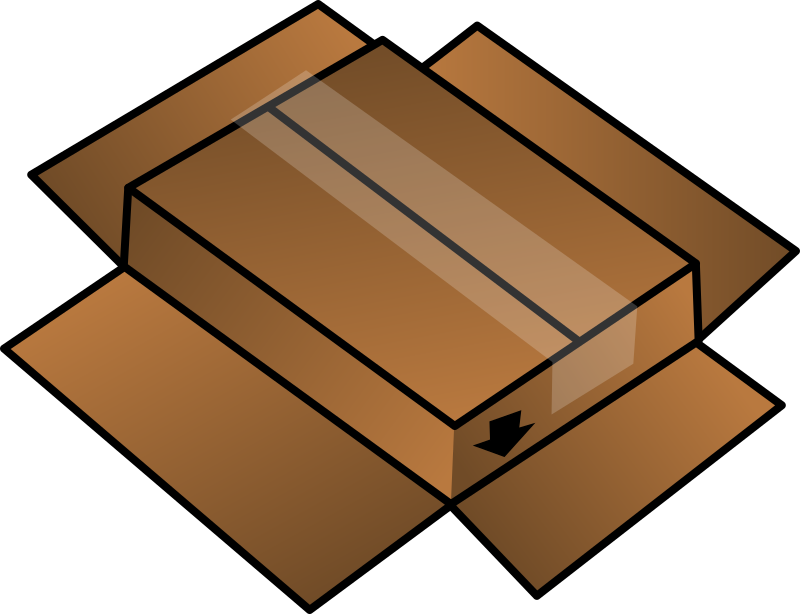 Cardboard Box Turned Around