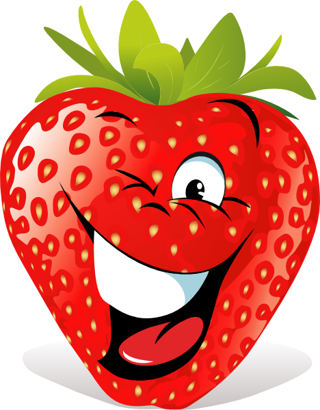 Cartoon Strawberry Face Clip Art At Clker Com   Vector Clip Art Online