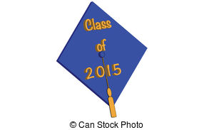 Class Of 2015 Blue   Class Of 2015 Mortarboard