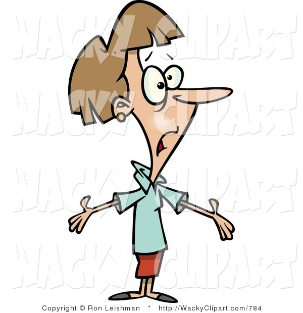 Confused Woman Clip Art