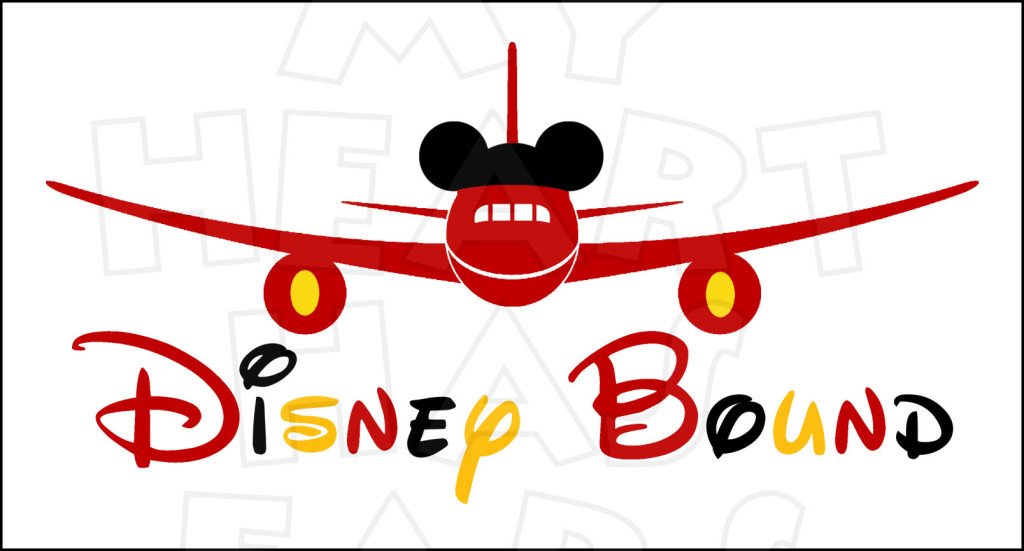 Disney Bound Airplane With Mickey Ears Instant Download Digital Clip