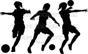 Girls Soccer Clipart Vector Clipart Images