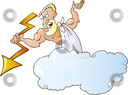 God Zeus Stock Vector Clipart Cartoon Illustration Of Greek God Zeus