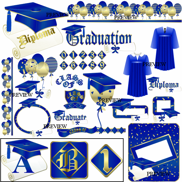 Graduation Blue Gold From J Rett Graphics