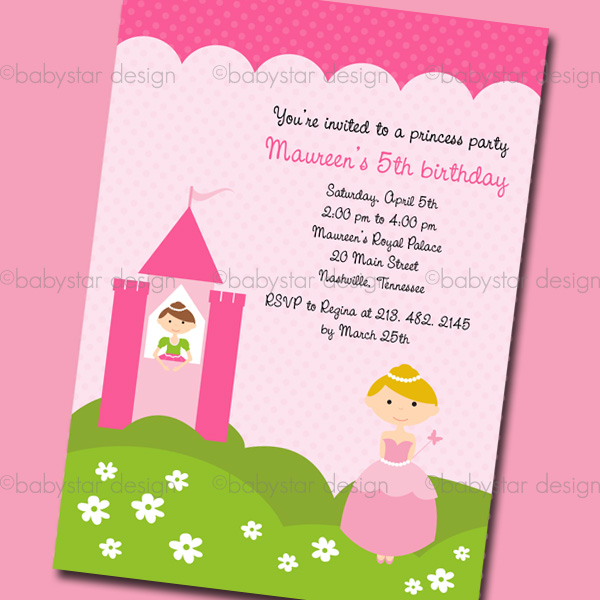 Invite2 Princess Party Invitation Template Princess Party Theme    