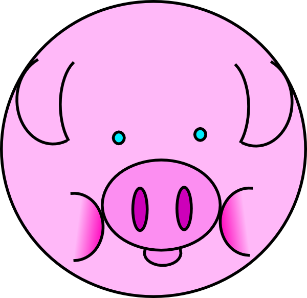 Pig 8 Clip Art At Clker Com   Vector Clip Art Online Royalty Free