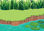 Pond Clipart Eps Images  2811 Pond Clip Art Vector Illustrations