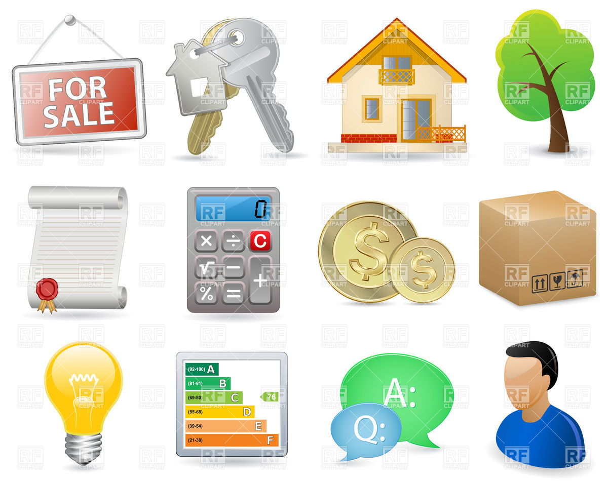 Real Estate And Property Icon Set 5894 Icons And Emblems Download    