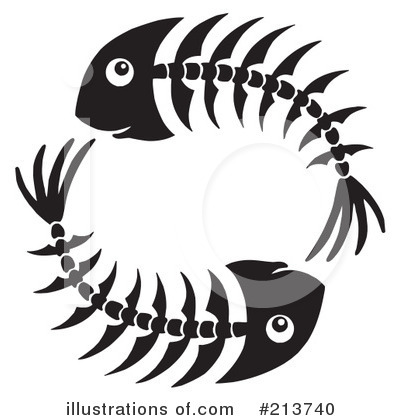 Royalty Free  Rf  Fish Bones Clipart Illustration By Visekart   Stock