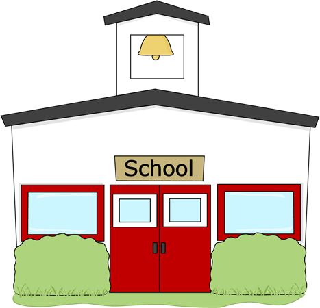 School Building Clipart Free Black And White   Clipart Panda   Free    