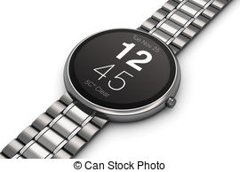 Stainless Steel Luxury Smartwatch   Creative Abstract