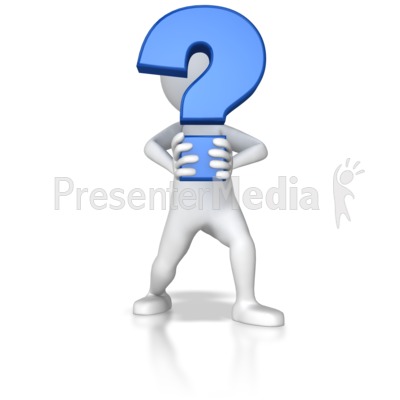 Stick Figure Holding Question Mark   Signs And Symbols   Great Clipart    