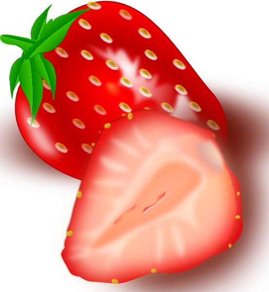 Strawberry 2 Clip Art At Clker Com   Vector Clip Art Online Royalty