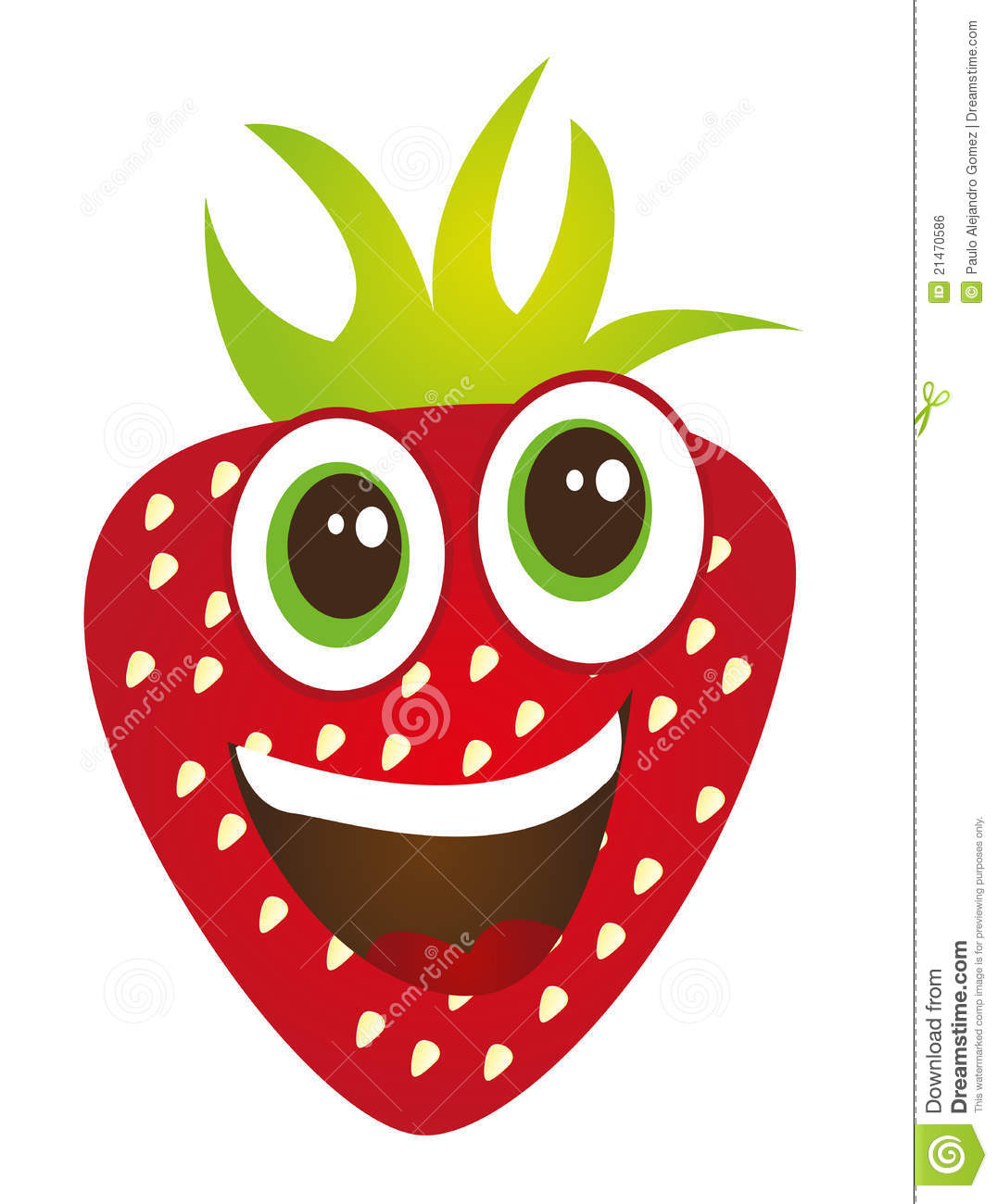 Strawberry Cartoon Royalty Free Stock Image   Image  21470586