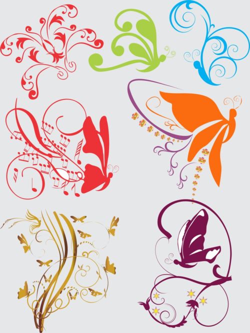 Swirl And Flower Tattoo Design Quote