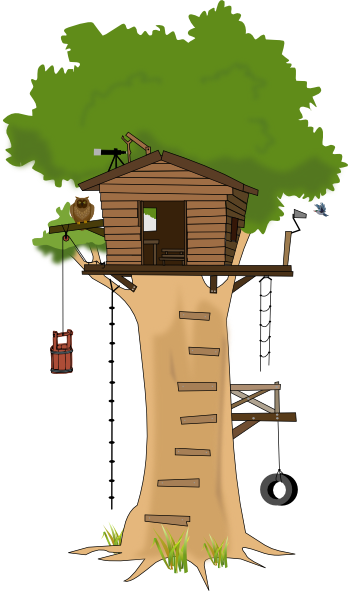 Tree House Clip Art At Clker Com   Vector Clip Art Online Royalty    