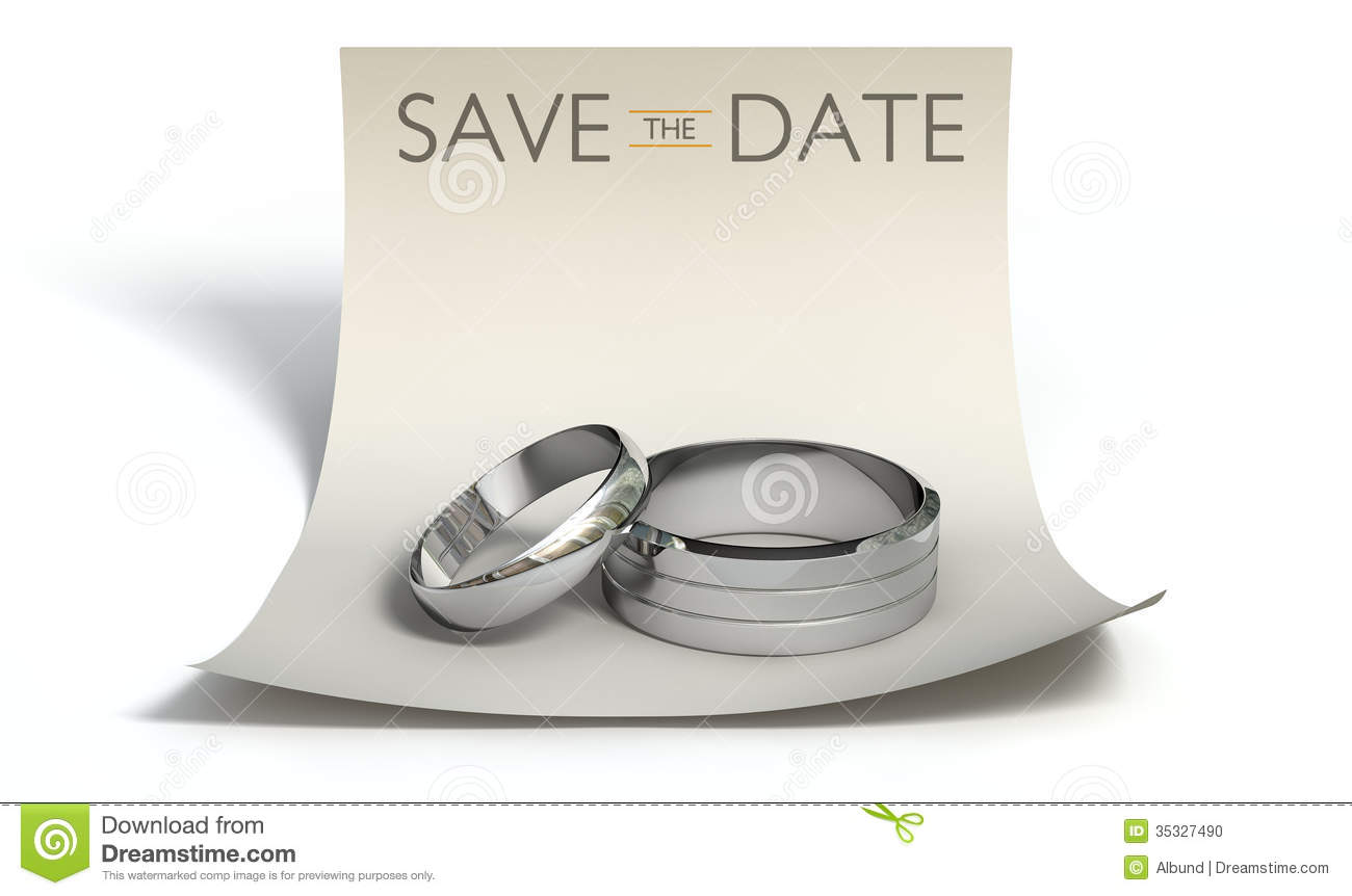 Wedding Save The Date Clipart Save The Date Rings And Note