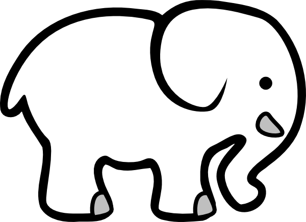 White Elephant Clip Art At Clker Com   Vector Clip Art Online Royalty    