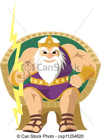   Zeus Jupiter Isolated On White No    Csp11254820   Search Clipart    