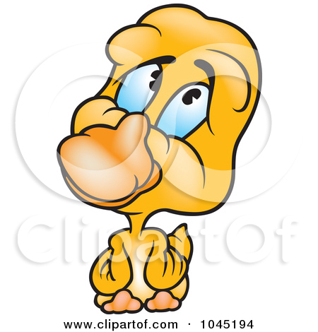 Clip Art Duck In Rain Gear Clipart