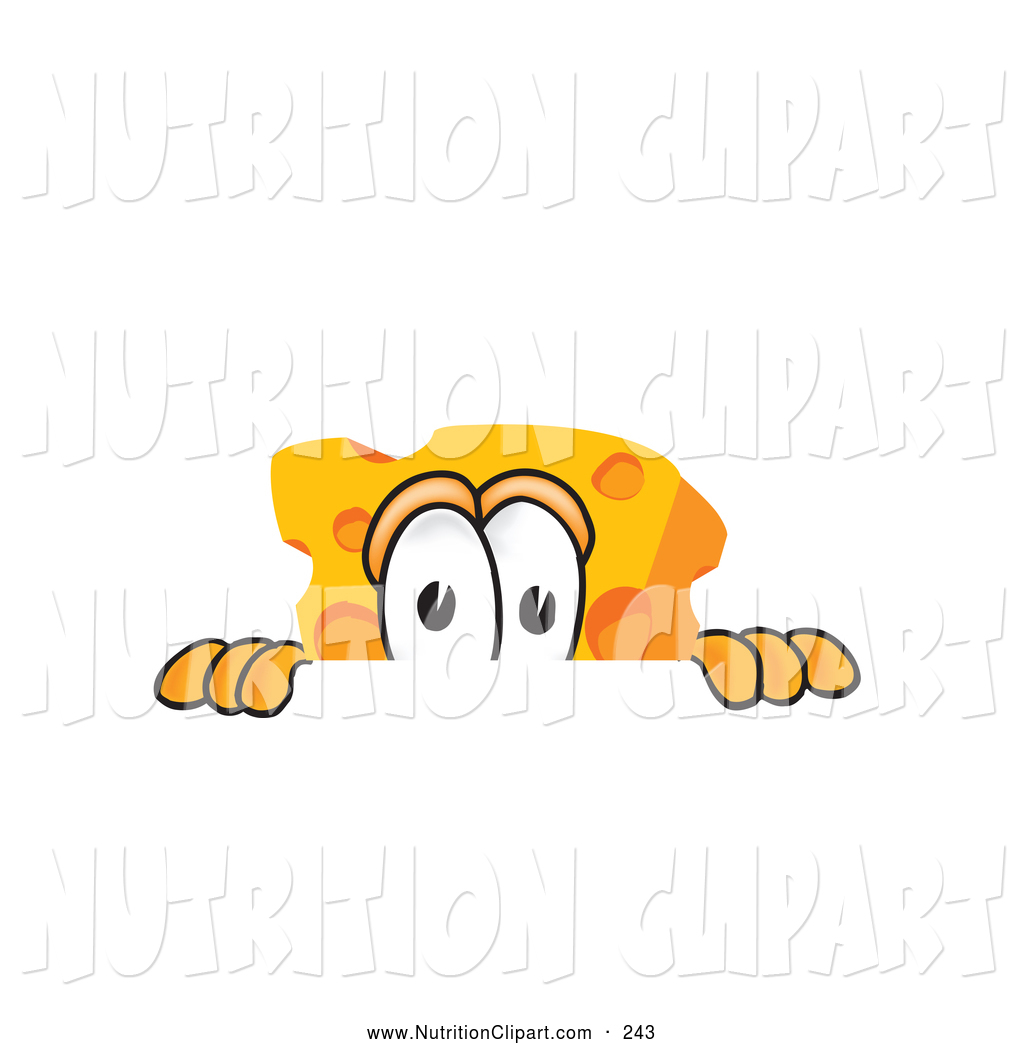 Clipart Picture Wedge Orange Swiss Cheese Mascot Cartoon