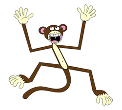 Crazy Cartoon Monkey   Clipart Best   Clipart Best