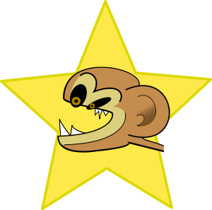 Crazy Monkey Clipart Vector Clip Art Online Royalty Free Design