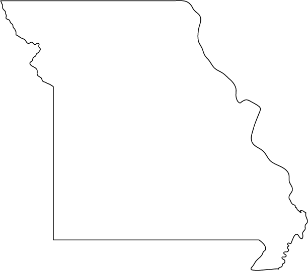 Missouri   Outline Map