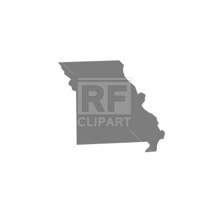 Missouri State Map Silhouette Download Free Vector Clipart  Eps