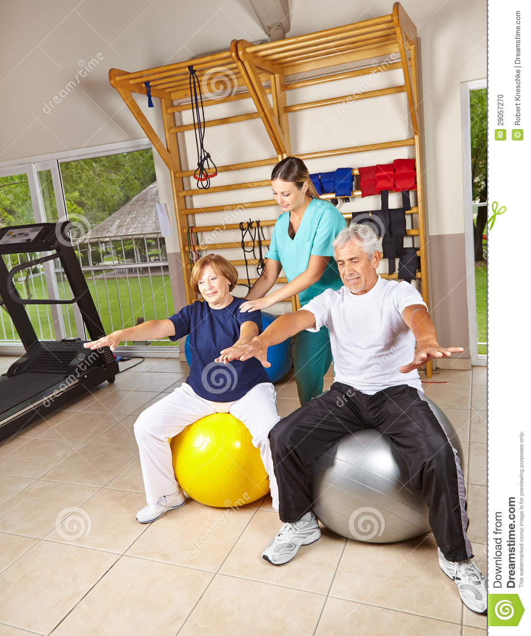 More Similar Stock Images Of   Senior People Doing Rehab