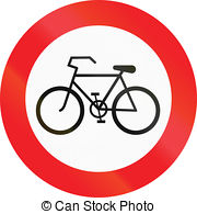 No Bicycles In Austria   Austrian Traffic Sign Prohibiting