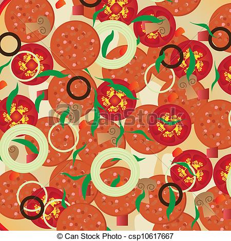 Of A Pepperoni Pizza Isolated On White    Csp10617667   Search Clipart