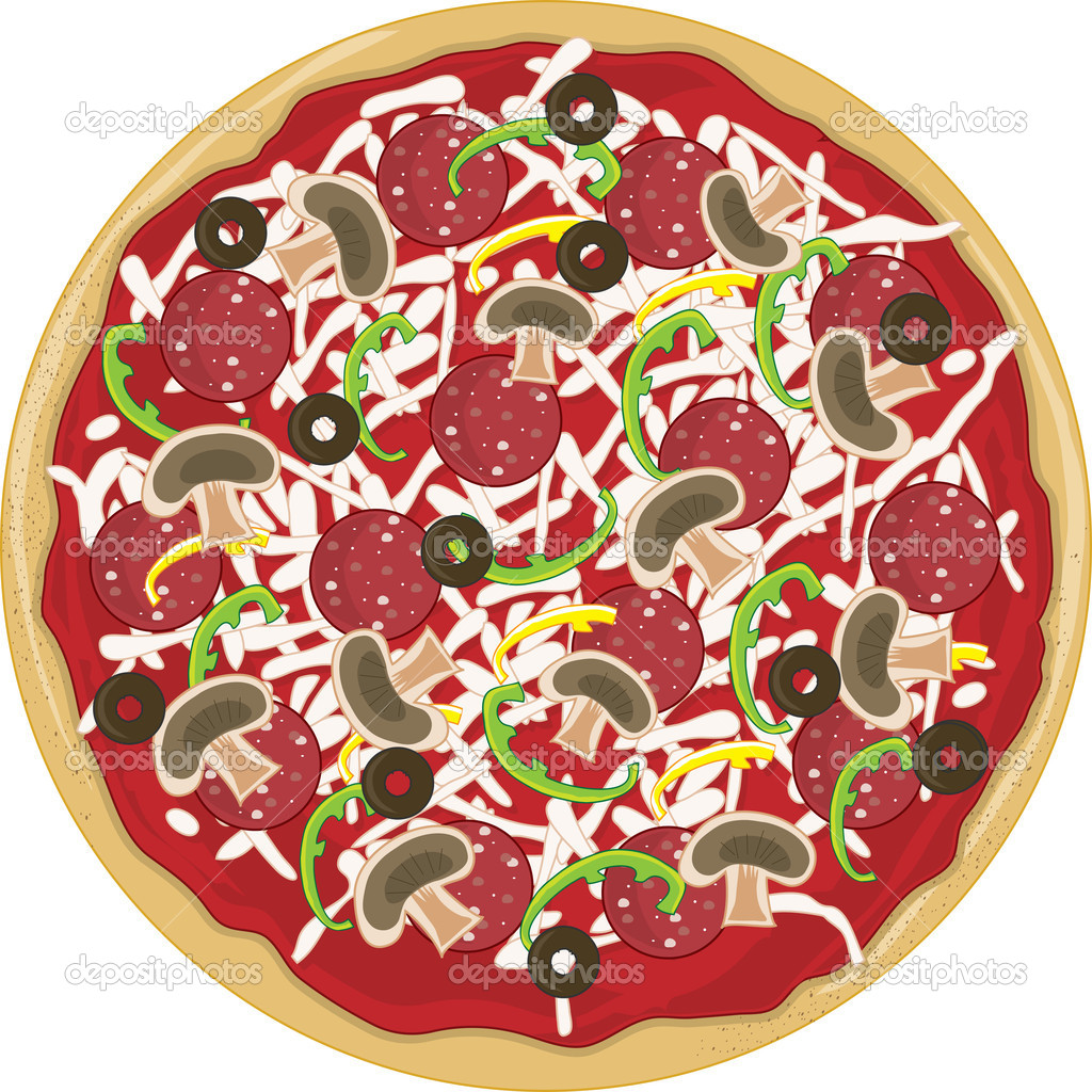 Pizza Whole   Stock Vector   Mkoudis  7192047