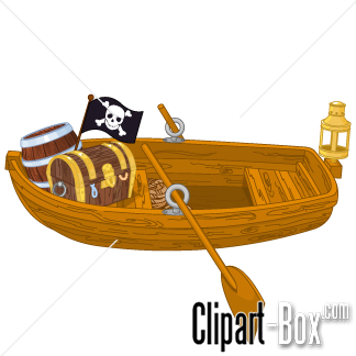 Related Pirate Rowboat Cliparts