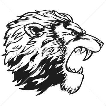 Roaring Lion Clipart Black And White   Clipart Panda   Free Clipart