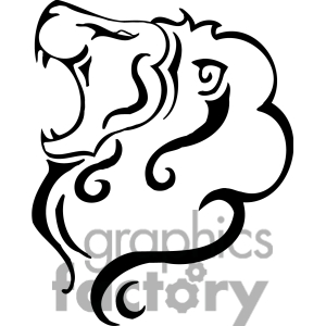 Roaring Lion Clipart Black And White   Clipart Panda   Free Clipart    