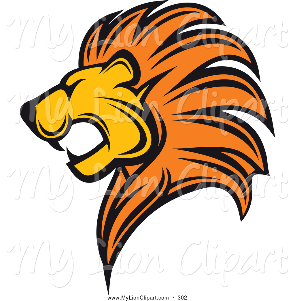 Roaring Lion Head Clip Art Clipart Of A Roaring Lion Logo By