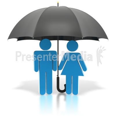 Standing Under Black Umbrella   Medical And Health   Great Clipart