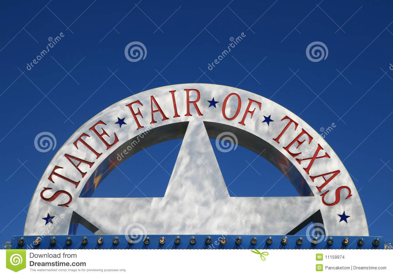 State Fair Of Texas Sign At The Texas State Fair Dallas
