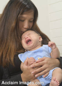 Stock Photography Of A Mother Comforting Her Baby