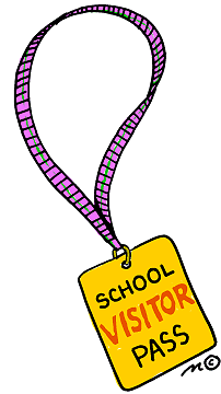 Visitor Pass  In Color    Clip Art Gallery