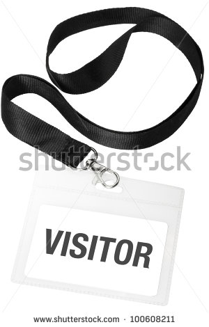 Visitor Security Badge Visitor Badge Or Id Pass