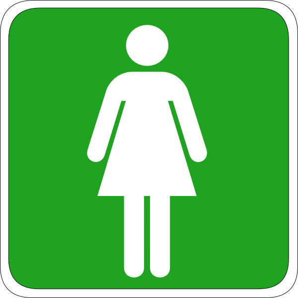 Woman Toilet Sign Clip Art