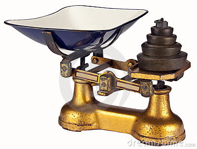 Antique Weighing Scales   Isolated Royalty Free Stock Images   Image