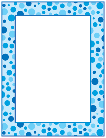Blue Polka Dots Printer Paper   Tf 3564