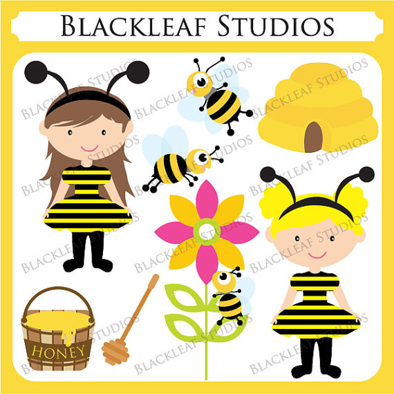 Bumble Bee Baby Clip Art   Personal And Commercial Use Downloadable